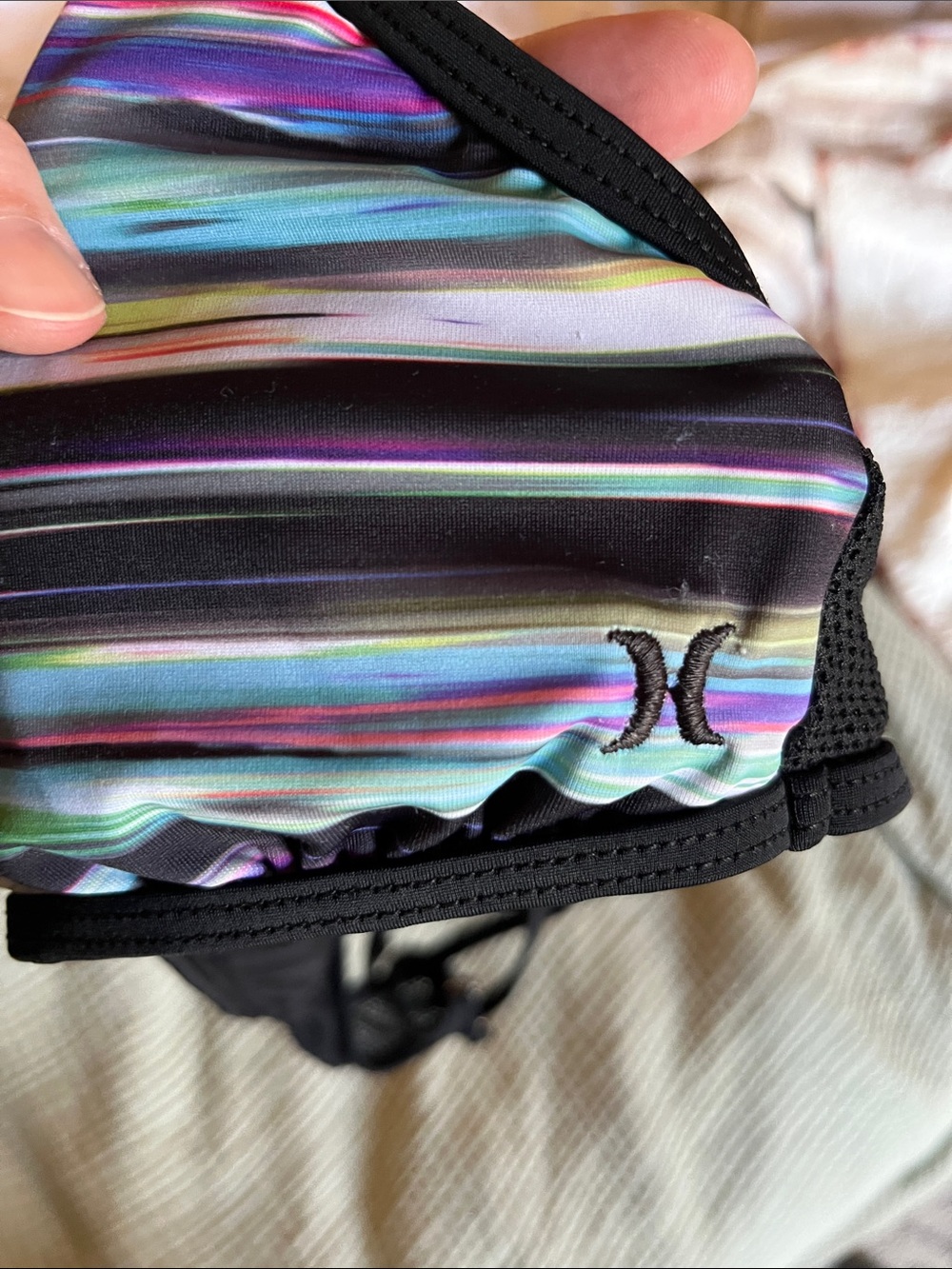 Hurley Multicolor Striped Triangle Swim - Picture 4 of 4